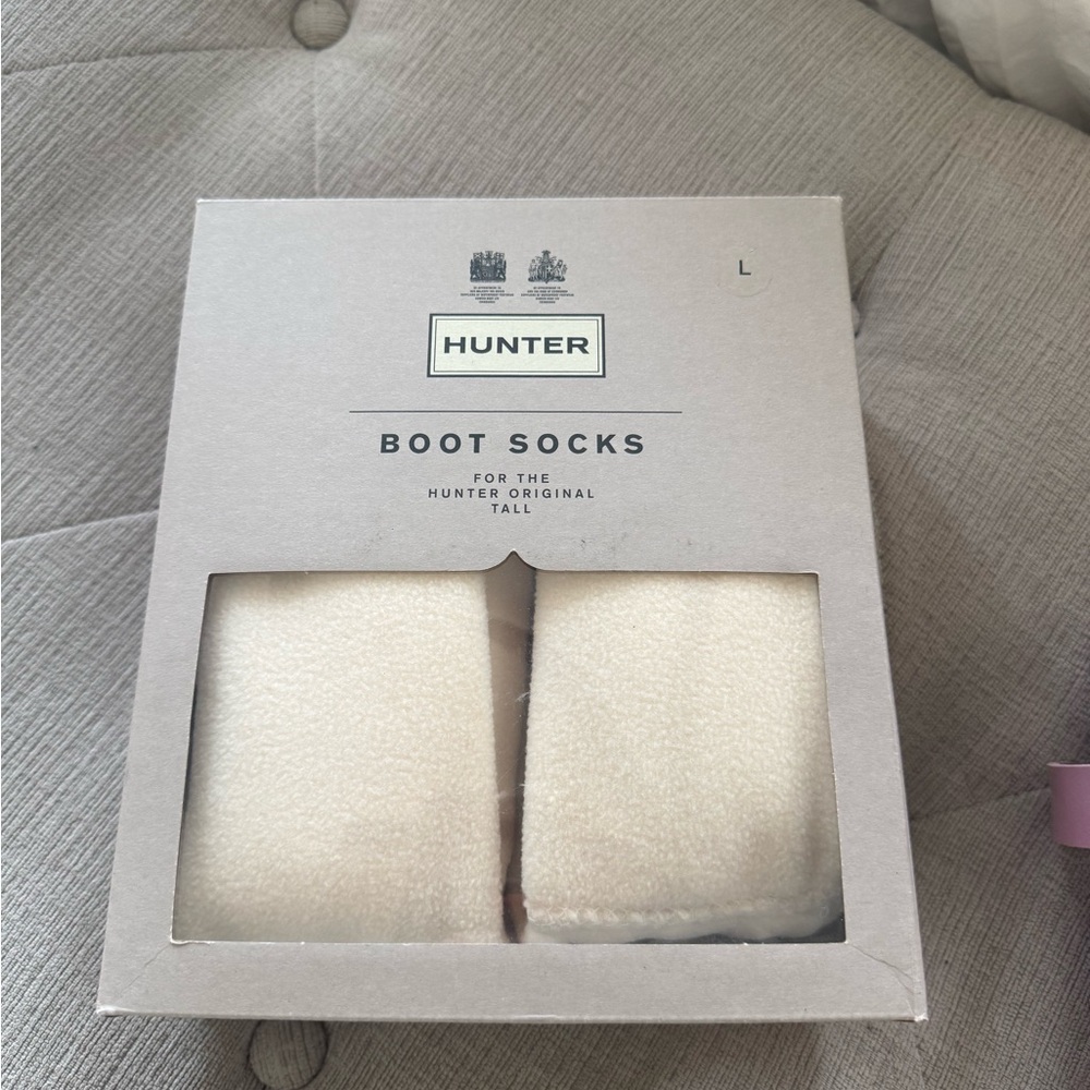 Hunter Cream Boot Socks - Tall Men's